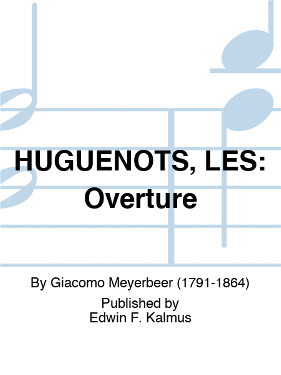 HUGUENOTS, LES: Overture Set of Parts scores gallery preview page 1