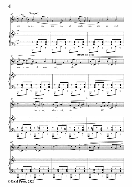 Donizetti-La ninna nanna,in f minor,for Voice and Piano