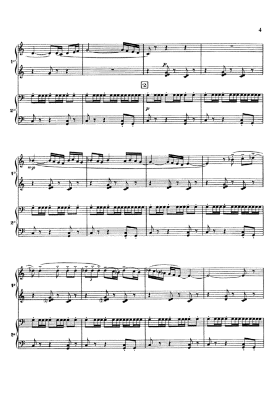 Ravel Bolero, for piano duet(1 piano, 4 hands), PR801