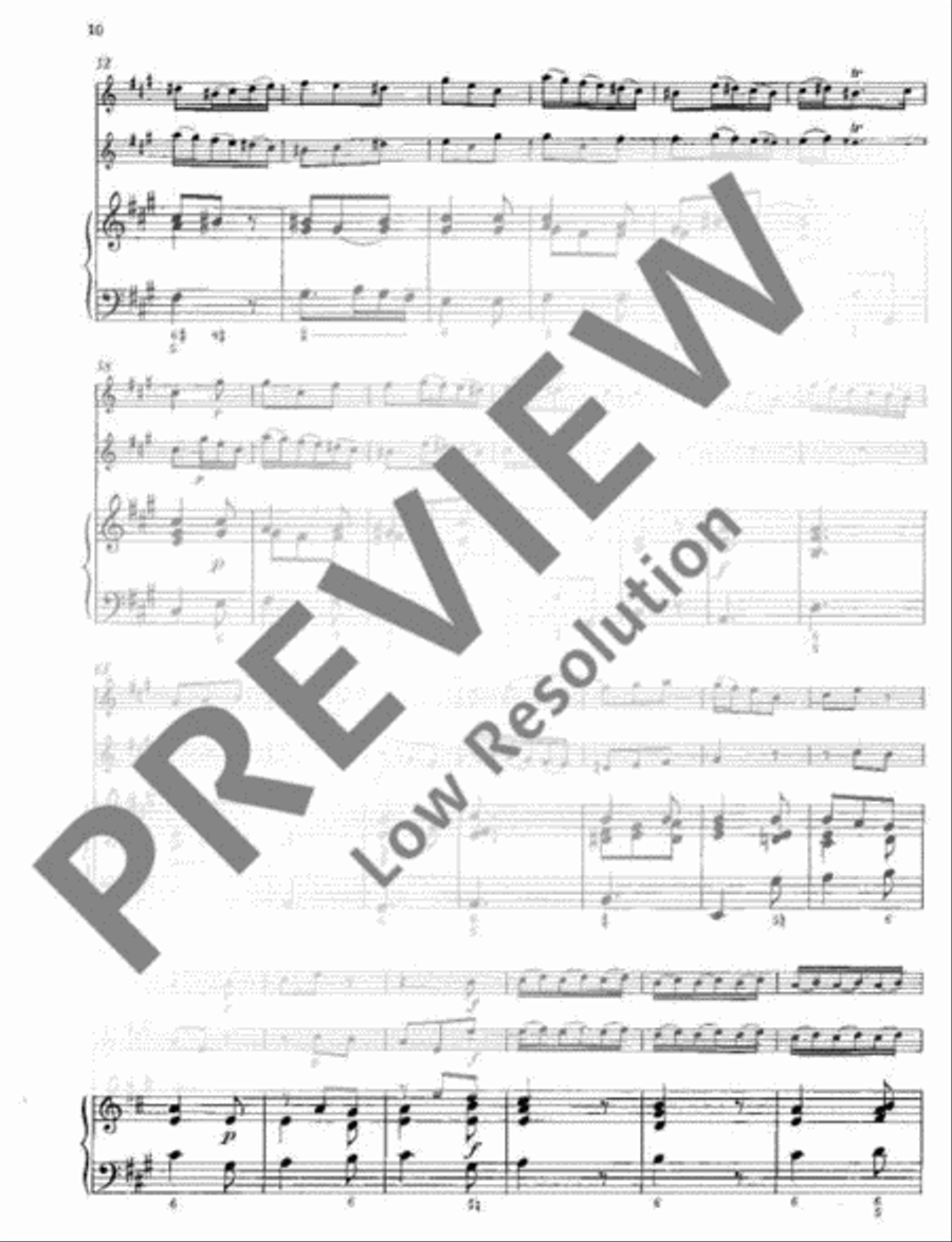 Concerto A major Flute scores gallery preview page 11