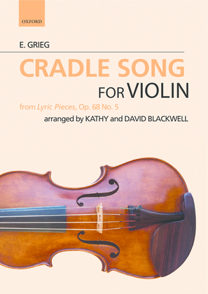 Book cover for Cradle song: from Lyric Pieces, Op. 68 No. 5
