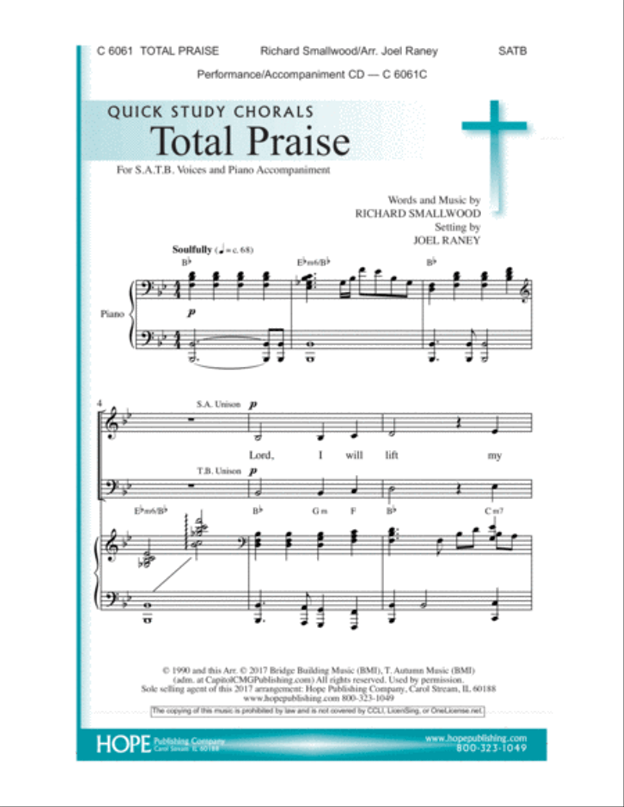 Total Praise 4-Part scores gallery preview page 1