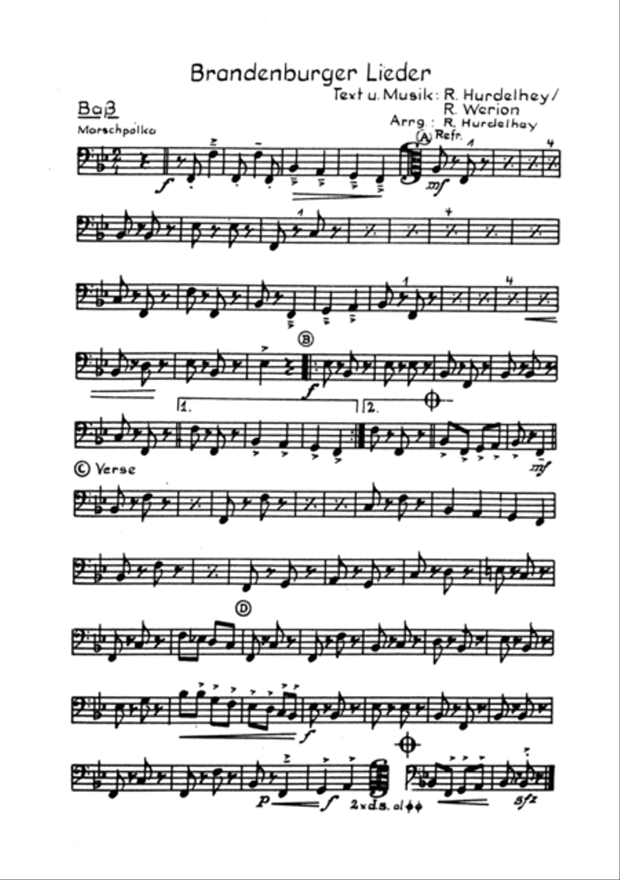Brandenburger Lieder Clarinet scores gallery preview page 6