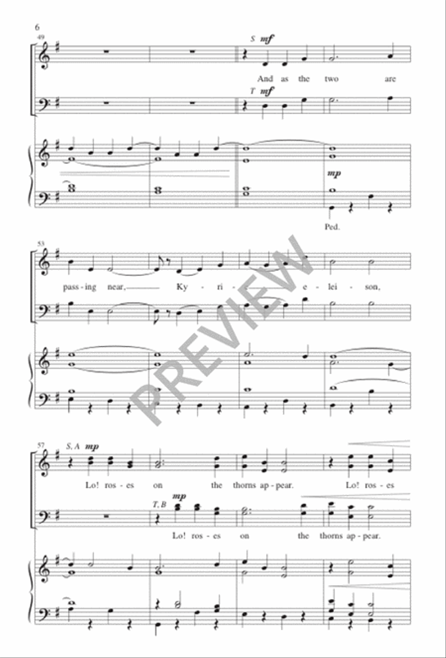 Maria Walks amid the Thorn 4-Part scores gallery preview page 7