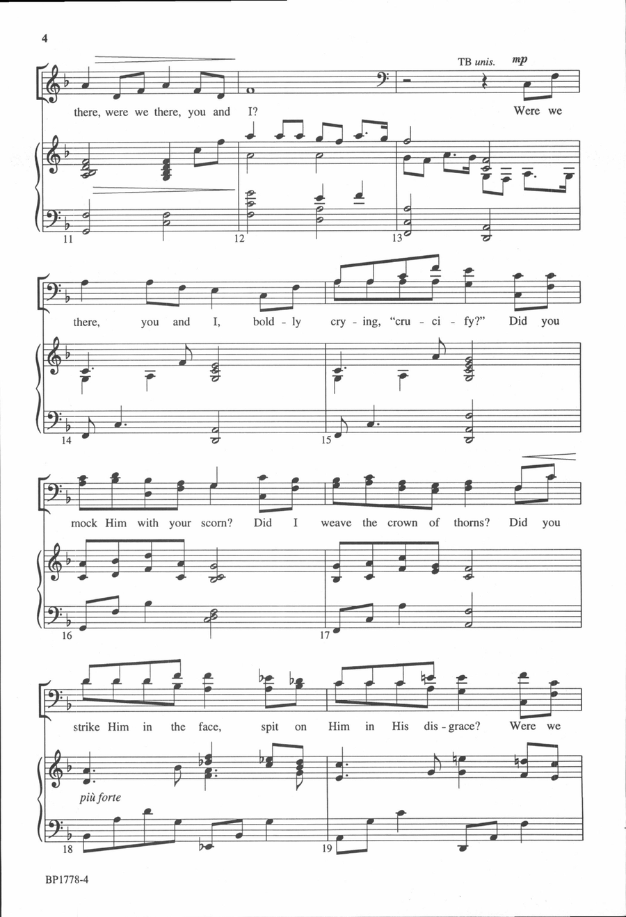 Were We There? 4-Part scores gallery preview page 3