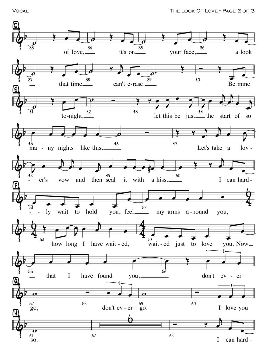 The Look Of Love Jazz Ensemble scores gallery preview page 2