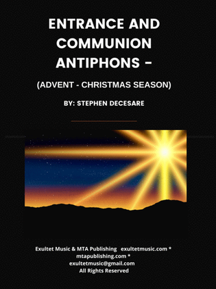 Book cover for Entrance and Communion Antiphons (Advent - Christmas Season)
