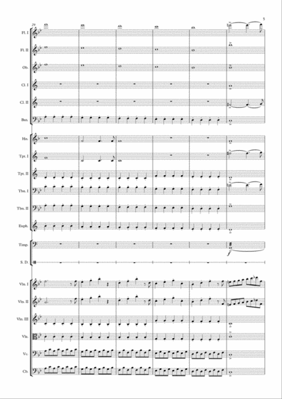 Symphony No. 40 in G Minor (abridged) Full Orchestra scores gallery preview page 5