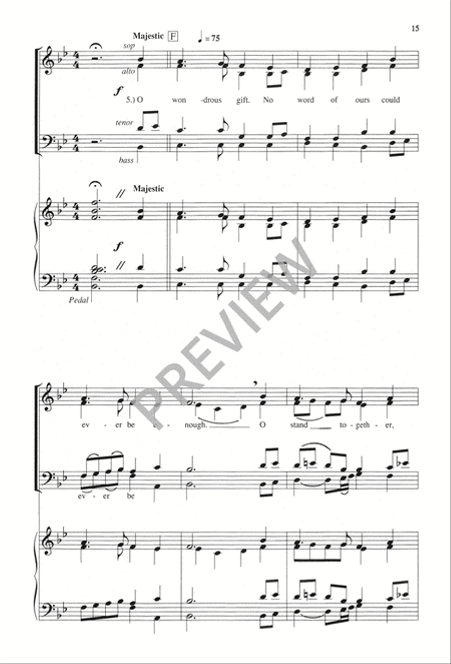 Hymn of Thanksgiving 4-Part scores gallery preview page 16