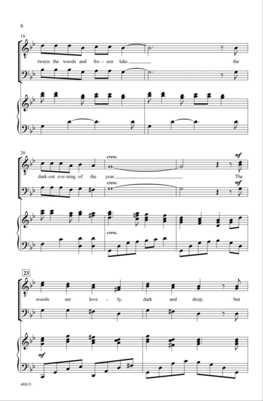 Stopping by Woods Stopping by Woods Choir scores gallery preview page 4