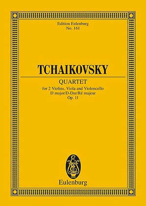 Book cover for String Quartet No. 1 in D Major, Op. 11, CW 90