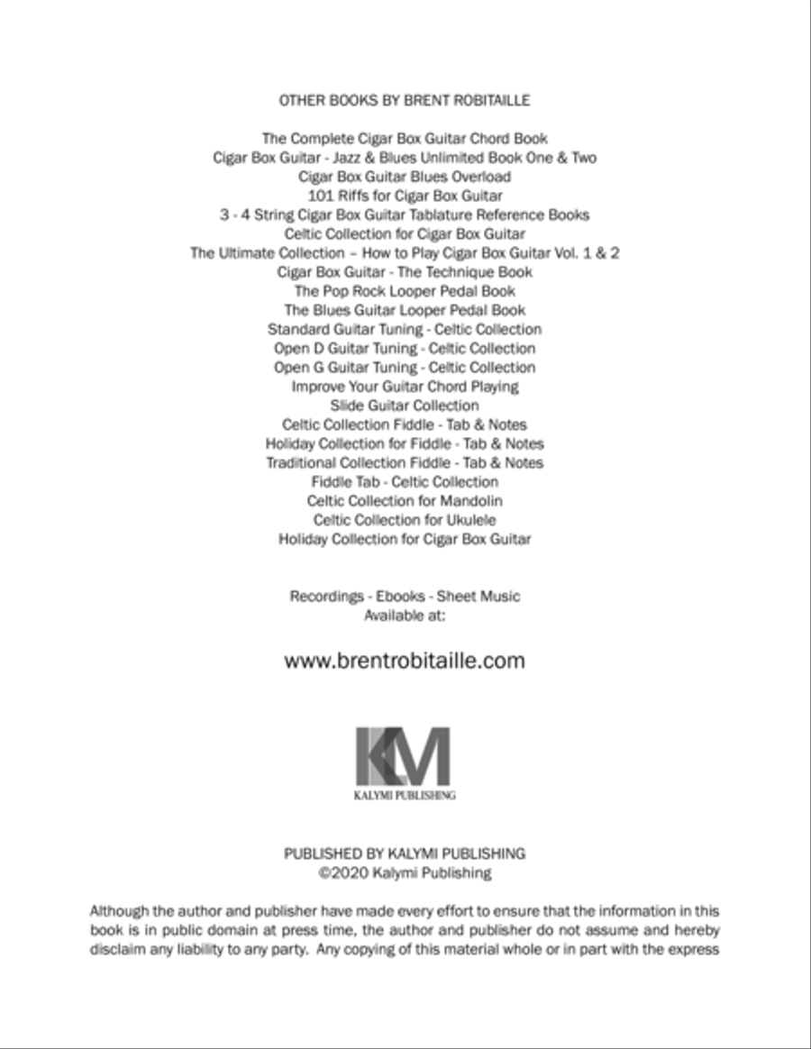 101 Riffs & Solos for 4-String Cigar Box Guitar - GDGB Electric Guitar scores gallery preview page 3