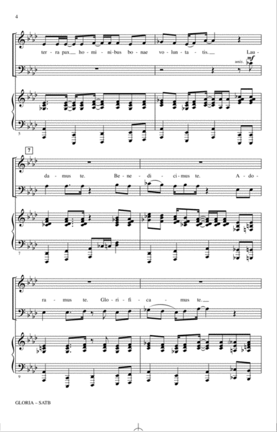 Gloria 4-Part scores gallery preview page 2