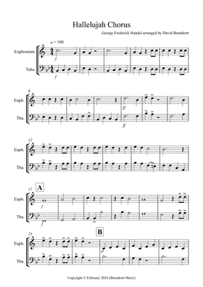 Hallelujah Chorus for Euphonium and Tuba Duet