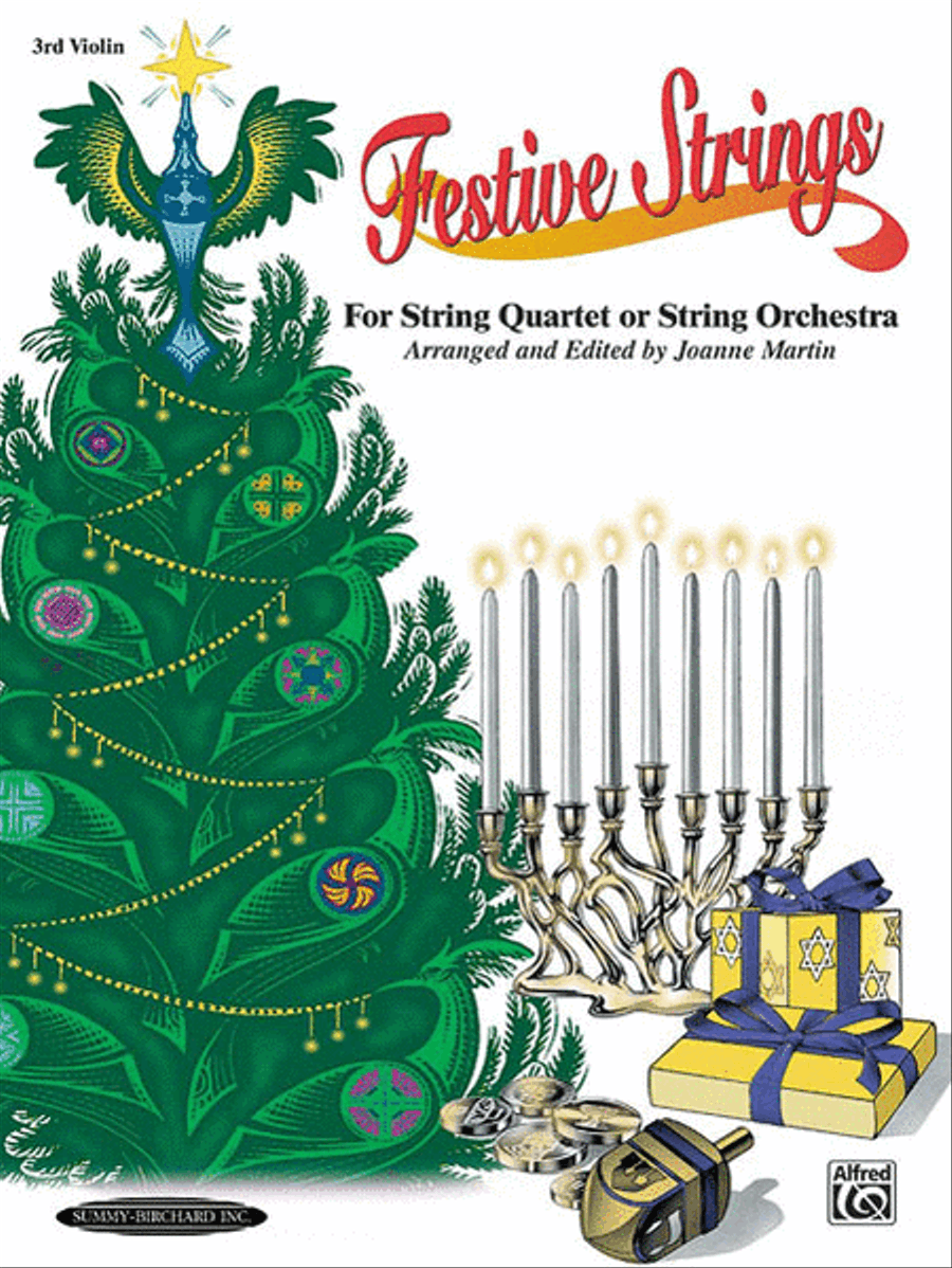 Festive Strings for String Quartet or String Orchestra String Quartet scores gallery preview page 1