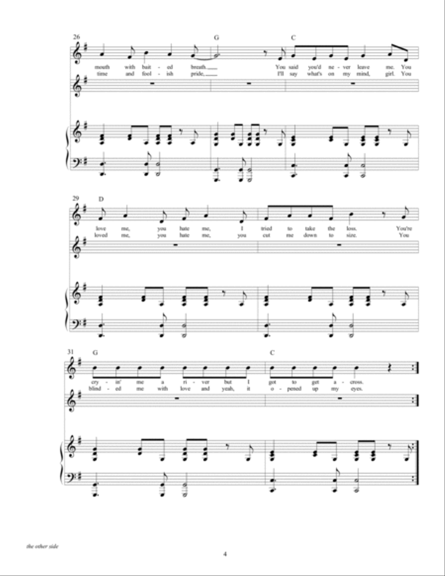 The Other Side The Other Side Voice scores gallery preview page 6