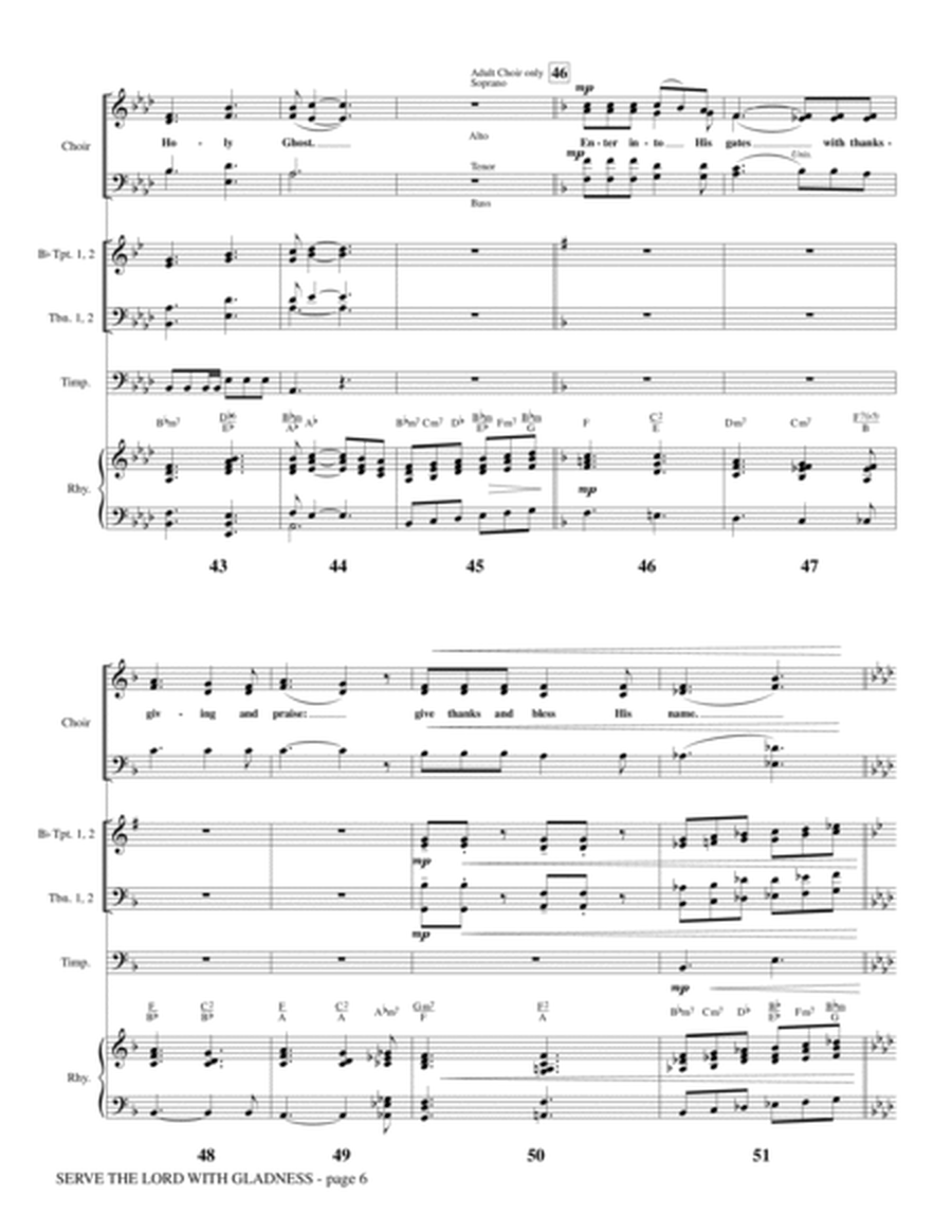 Serve the Lord with Gladness - Full Score