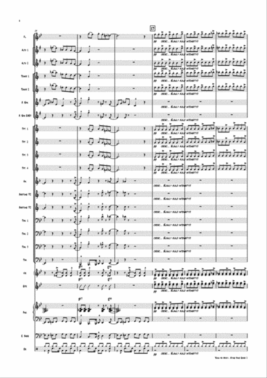 Show No Mercy - Jazz Ens Gr. 2 Jazz Ensemble scores gallery preview page 4