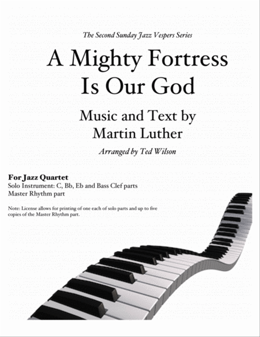 A Mighty Fortress Is Our God Jazz Ensemble scores gallery preview page 1