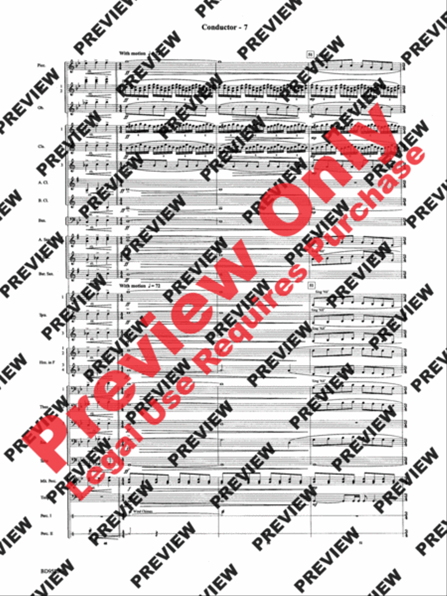 Twas in the Moon of Wintertime Concert Band scores gallery preview page 9