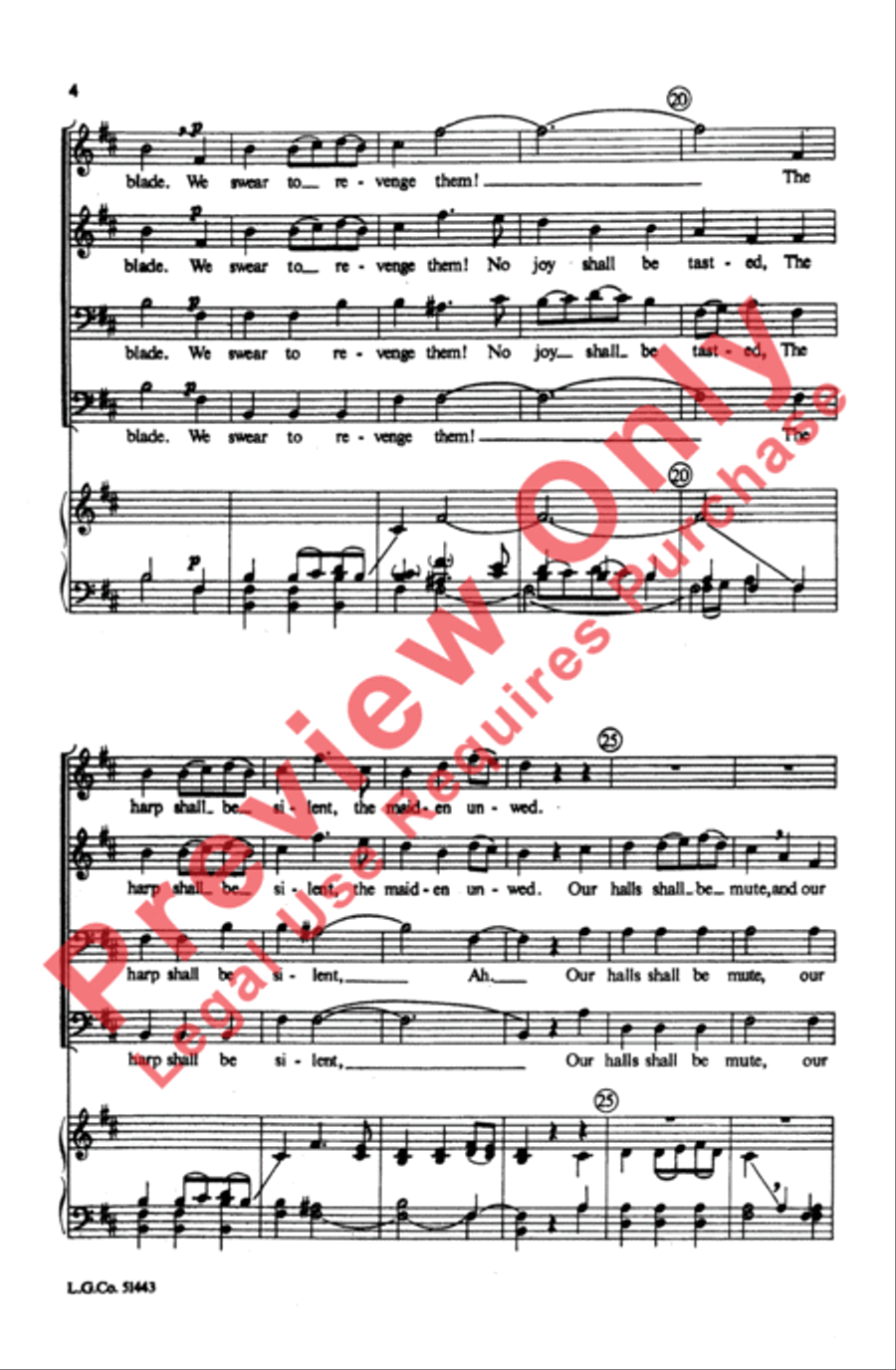 Avenging and Bright Men's Choir scores gallery preview page 3