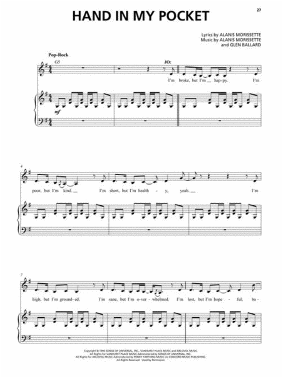 Jagged Little Pill Voice scores gallery preview page 8