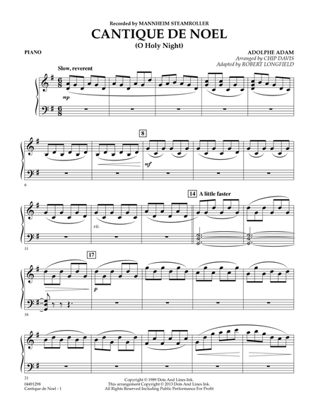 Cantique de Noel (O Holy Night) - Piano