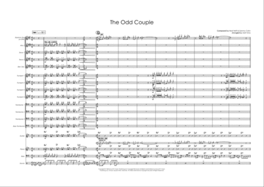 The Odd Couple Jazz Ensemble scores gallery preview page 1