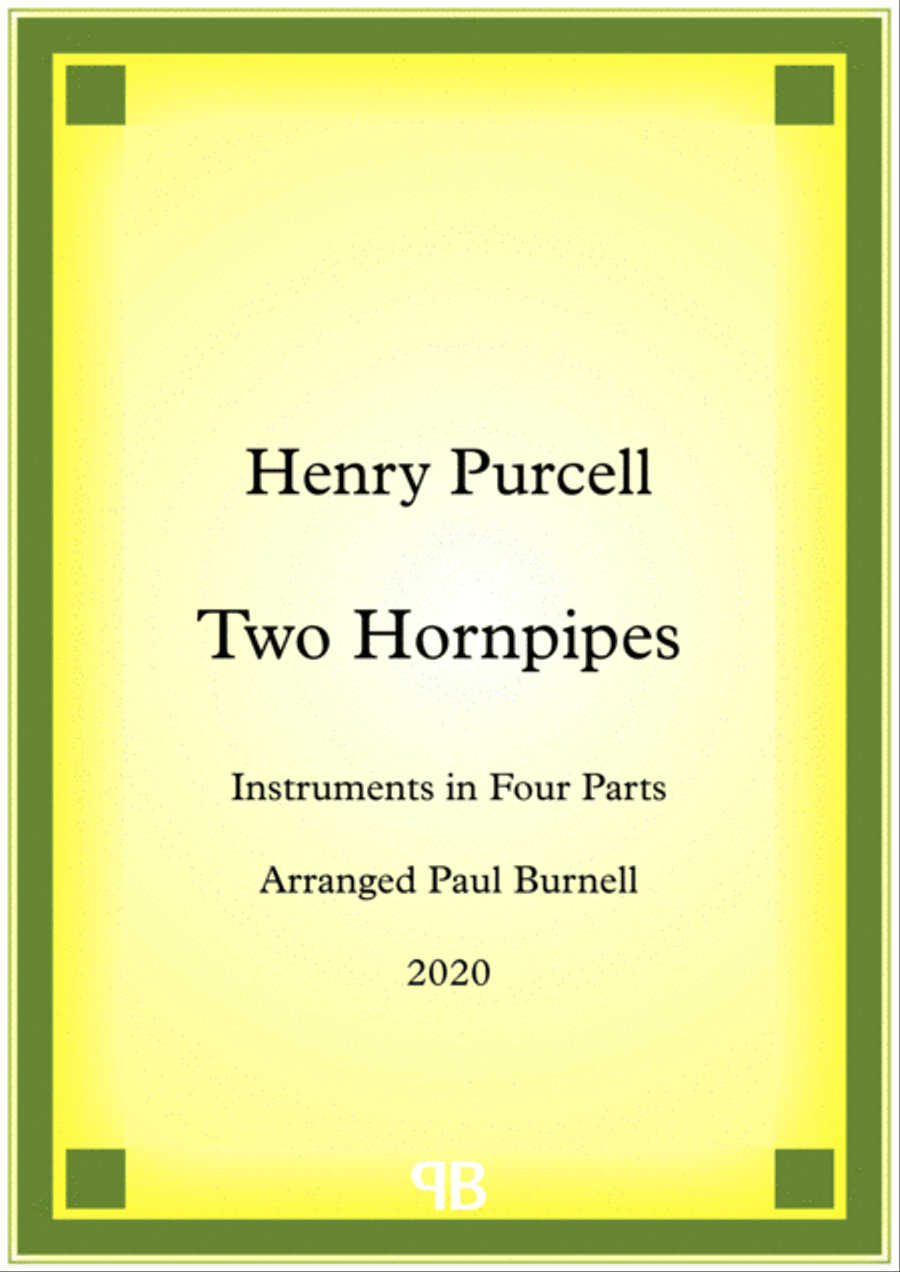 Two Hornpipes, arranged for instruments in four parts 4-Part scores gallery preview page 1