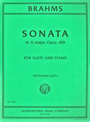 Book cover for Sonata In A Major, Op. 100