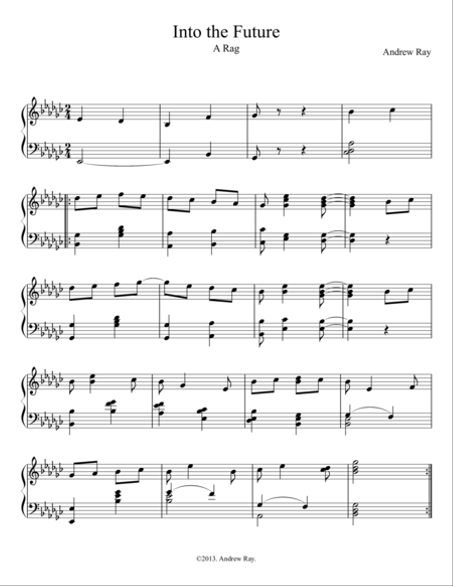 Into the Future Piano Solo scores gallery preview page 1