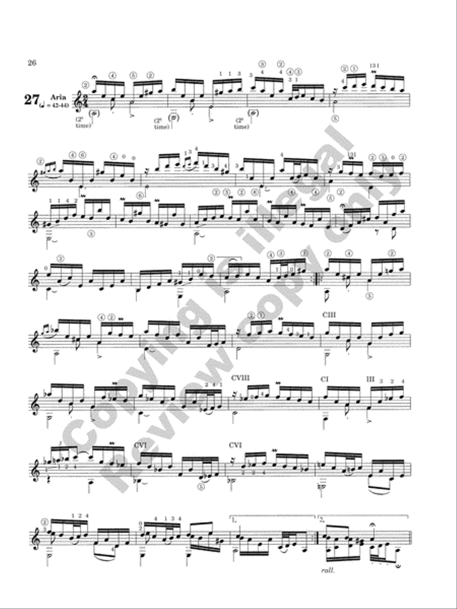 Caprice Variations Classical Guitar scores gallery preview page 23