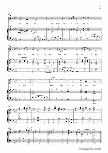 Handel-Verdi prati in G flat Major，for voice and piano image number null