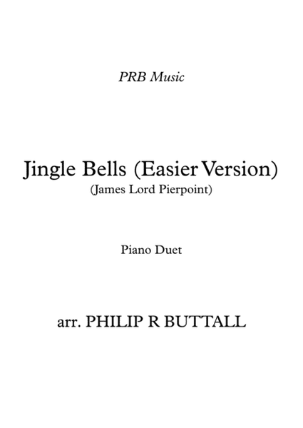Jingle Bells - Easier Version [Piano Duet - Four Hands] image number null