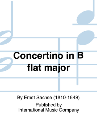 Book cover for Concertino In B Flat Major