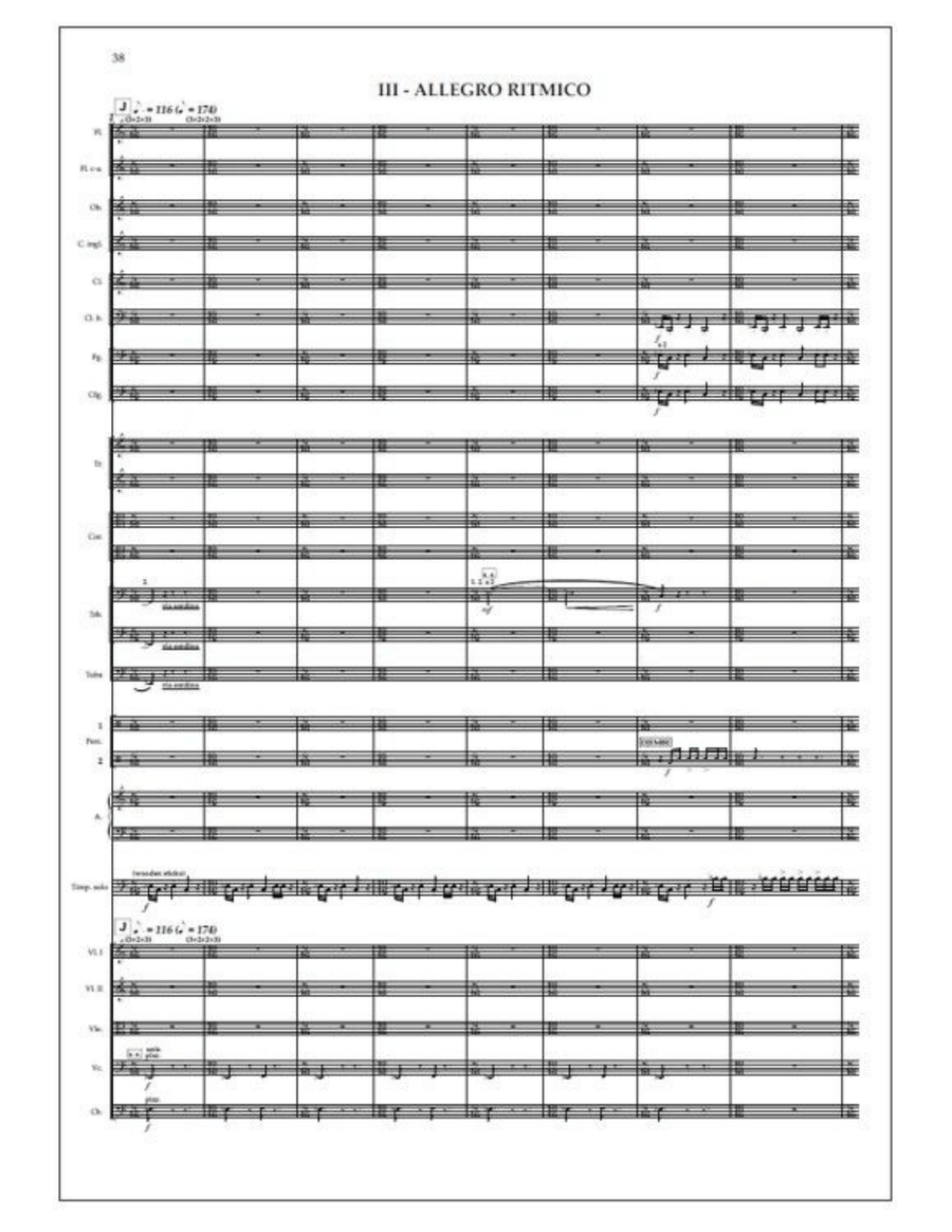 Concerto for timpani and orchestra - Study score Orchestra scores gallery preview page 4