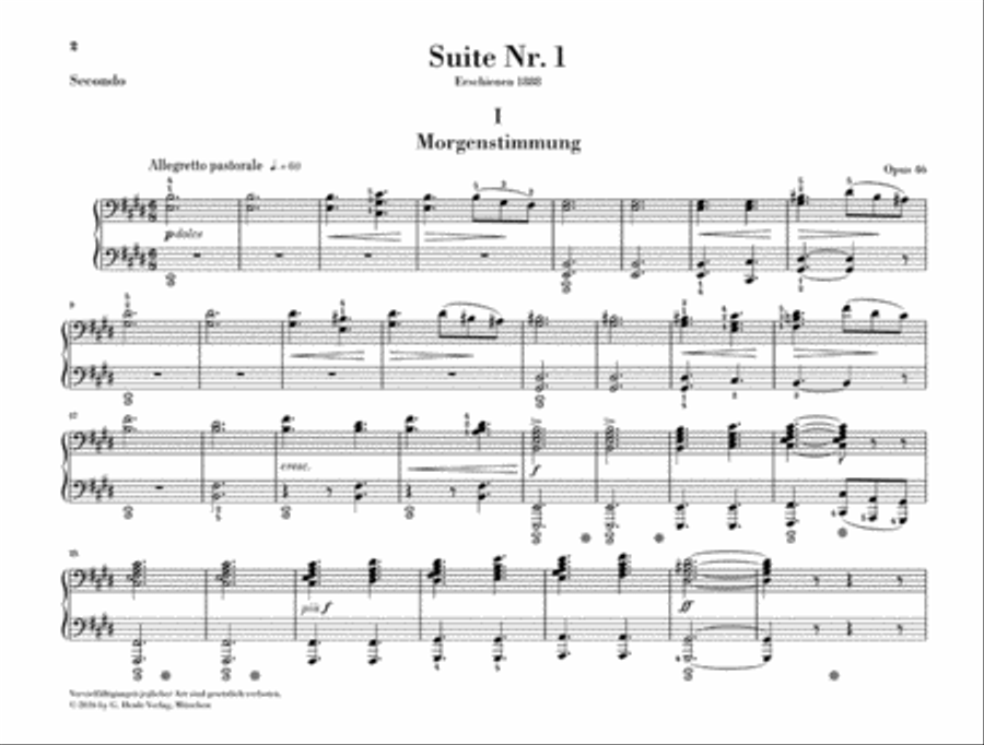 Peer Gynt Suites 1 Piano, 4-Hands scores gallery preview page 2