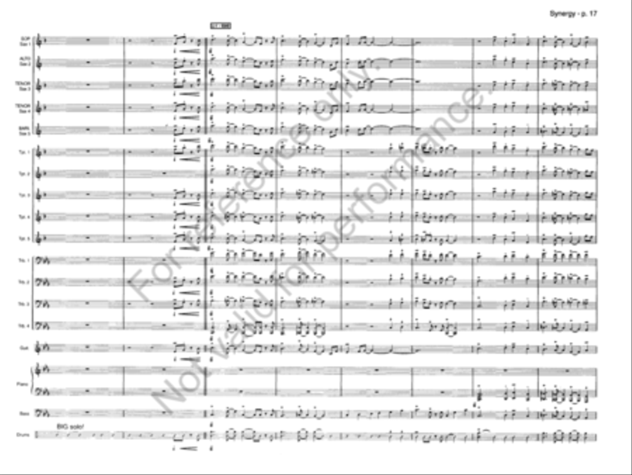Synergy Jazz Ensemble scores gallery preview page 16