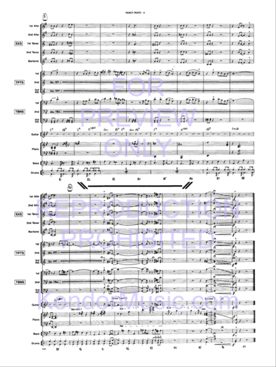 Fancy Pants Jazz Ensemble scores gallery preview page 9