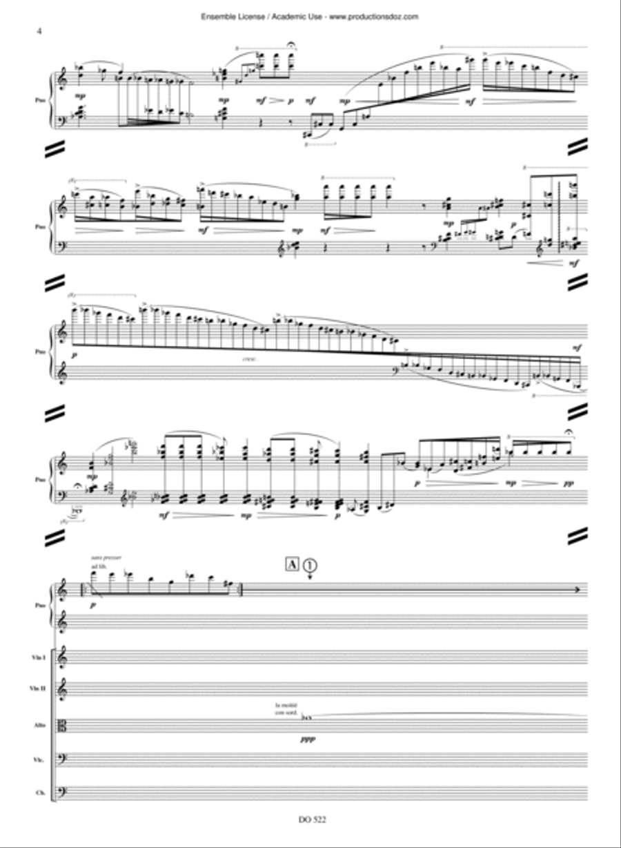 Les Amantures String Orchestra scores gallery preview page 4
