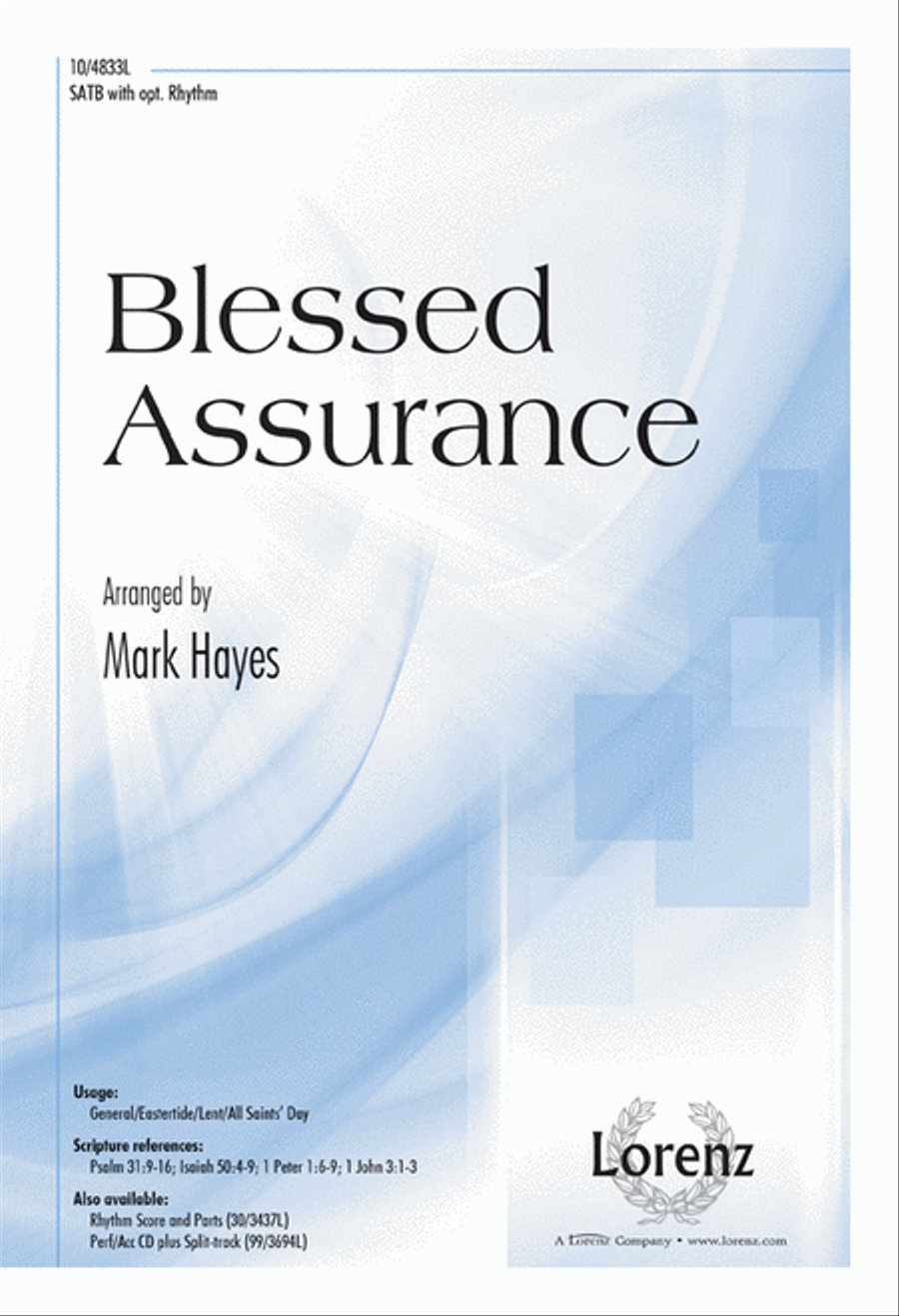 Blessed Assurance 4-Part scores gallery preview page 1