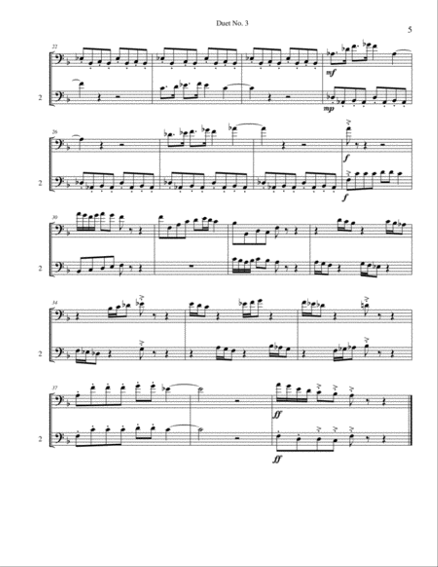 10 Bassoon Duets for Teens Woodwind Duet scores gallery preview page 5