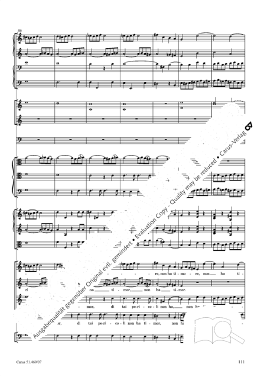 Davide penitente 4-Part scores gallery preview page 124