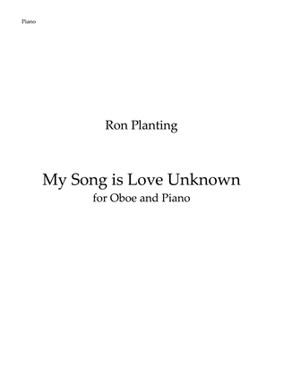 My Song Is Love Unknown - for Oboe and Piano
