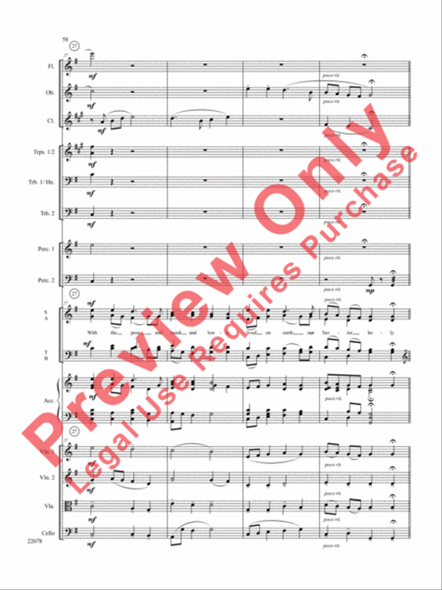 A Christmas Carol (Instrumental Parts) Choir scores gallery preview page 59