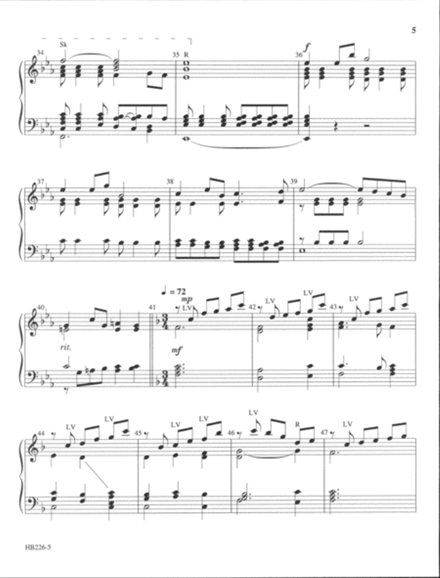 Praise to the Lord, the Almighty - McFadden 5-Octaves scores gallery preview page 5