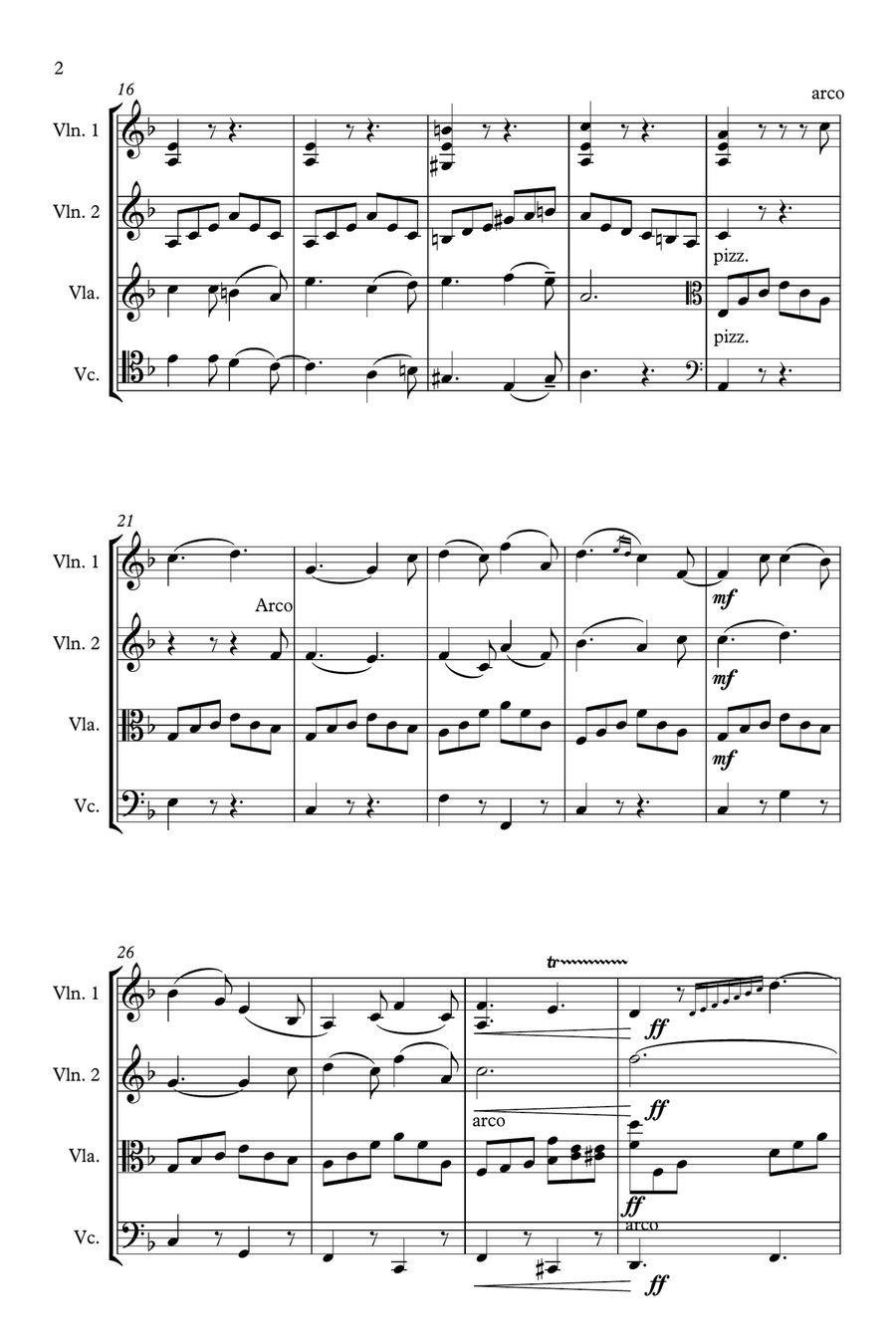 O Holy Night O Holy Night String Quartet scores gallery preview page 2