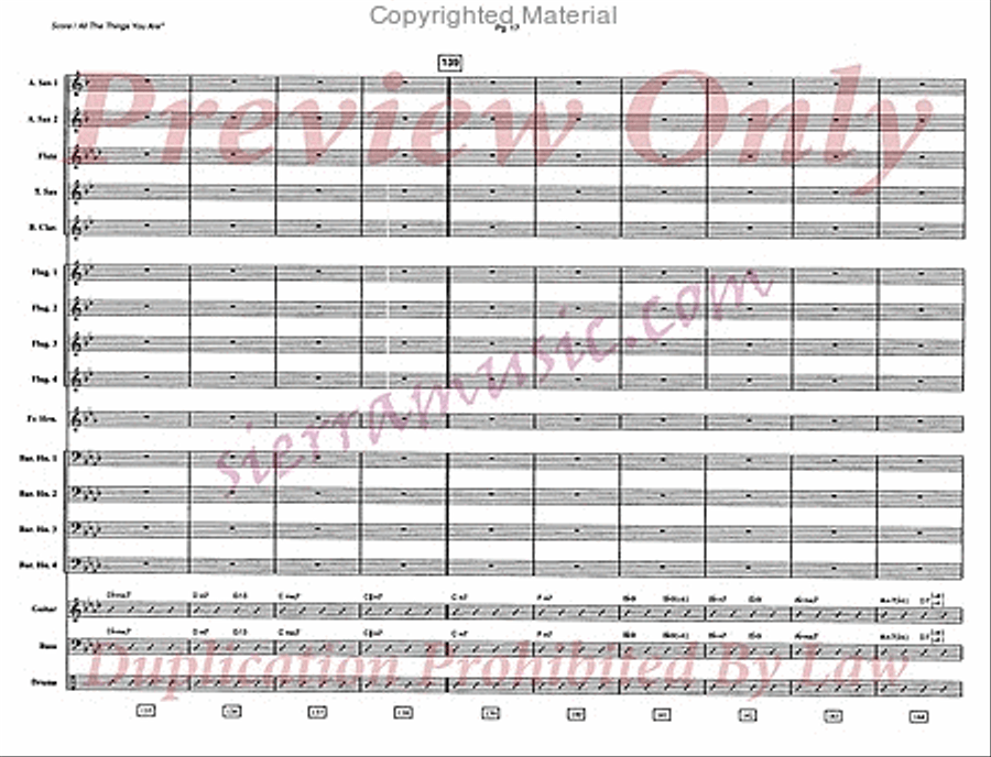 All The Things You Are Jazz Ensemble scores gallery preview page 18