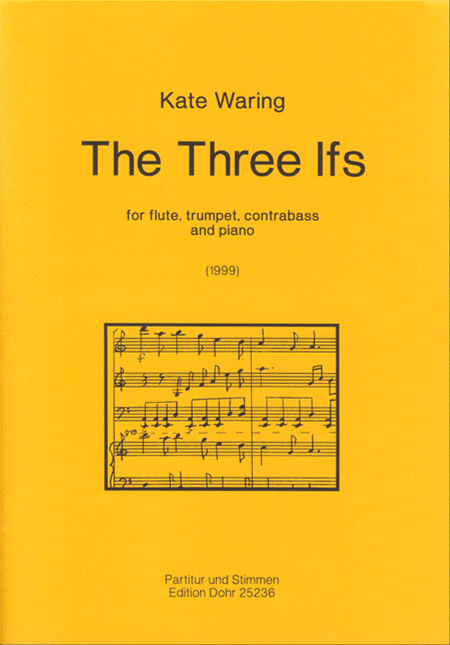 The Three Ifs for flute, trumpet, contrabass and piano (1999) Flute scores gallery preview page 1