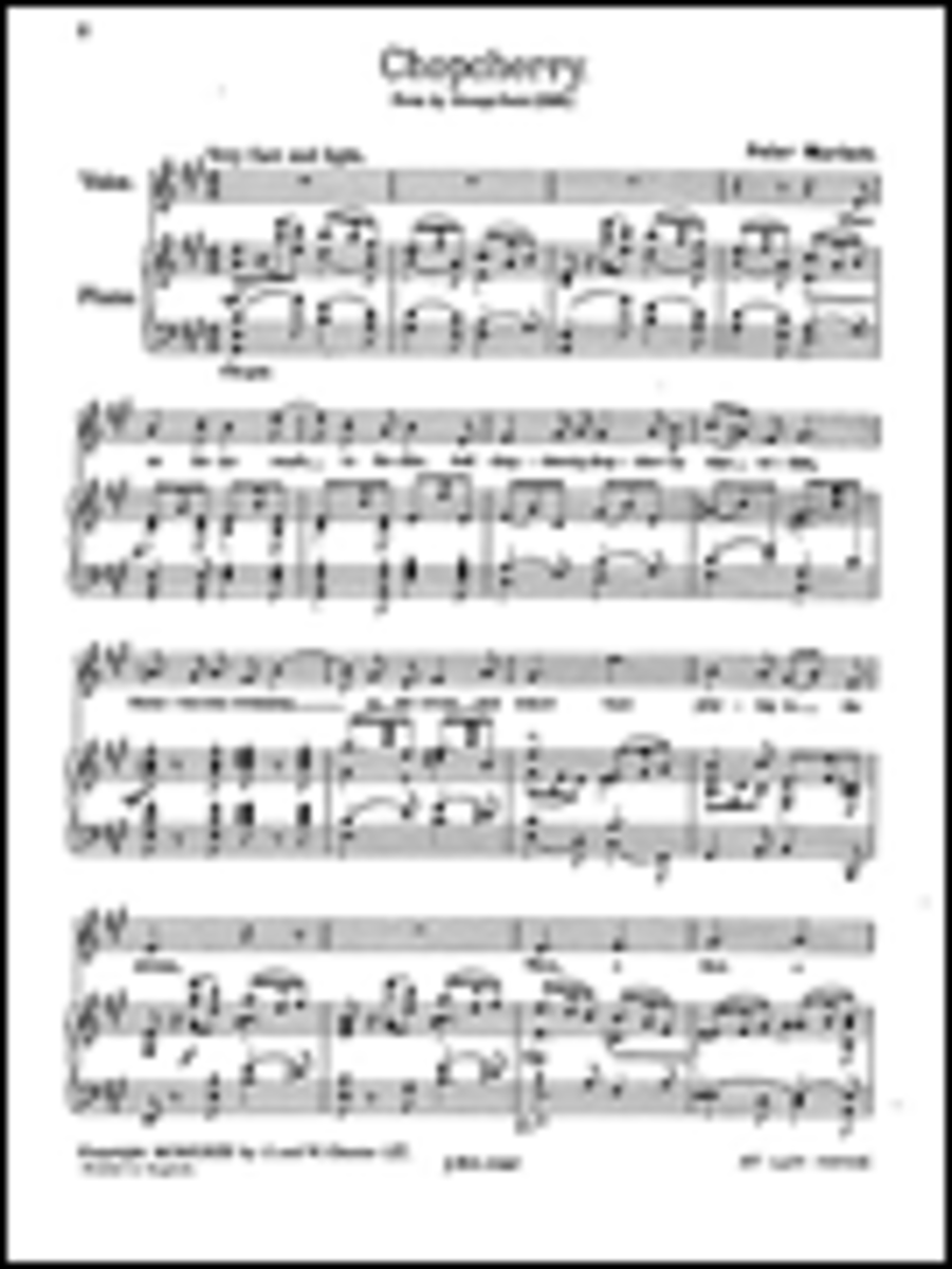 Peter Warlock: Peterisms - Set 1 High Voice scores gallery preview page 1